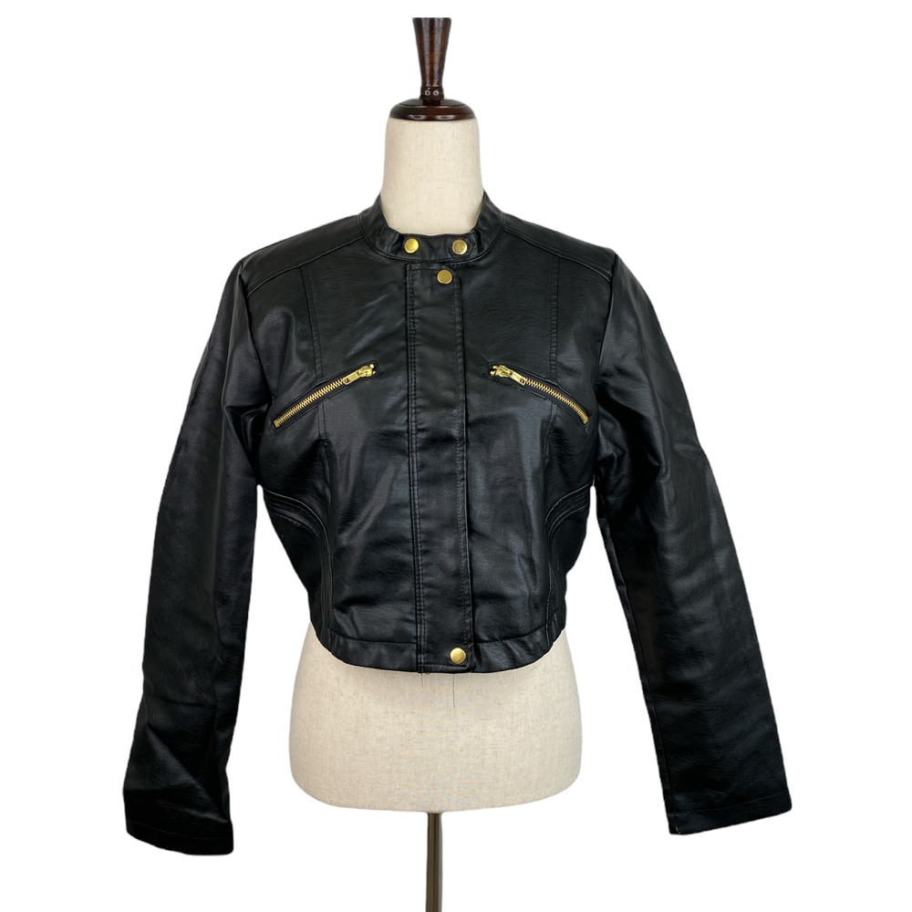 NEW LOOK Biker Moto Jacket Size Large